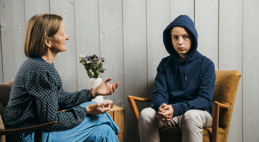 Franziska mit Sohn